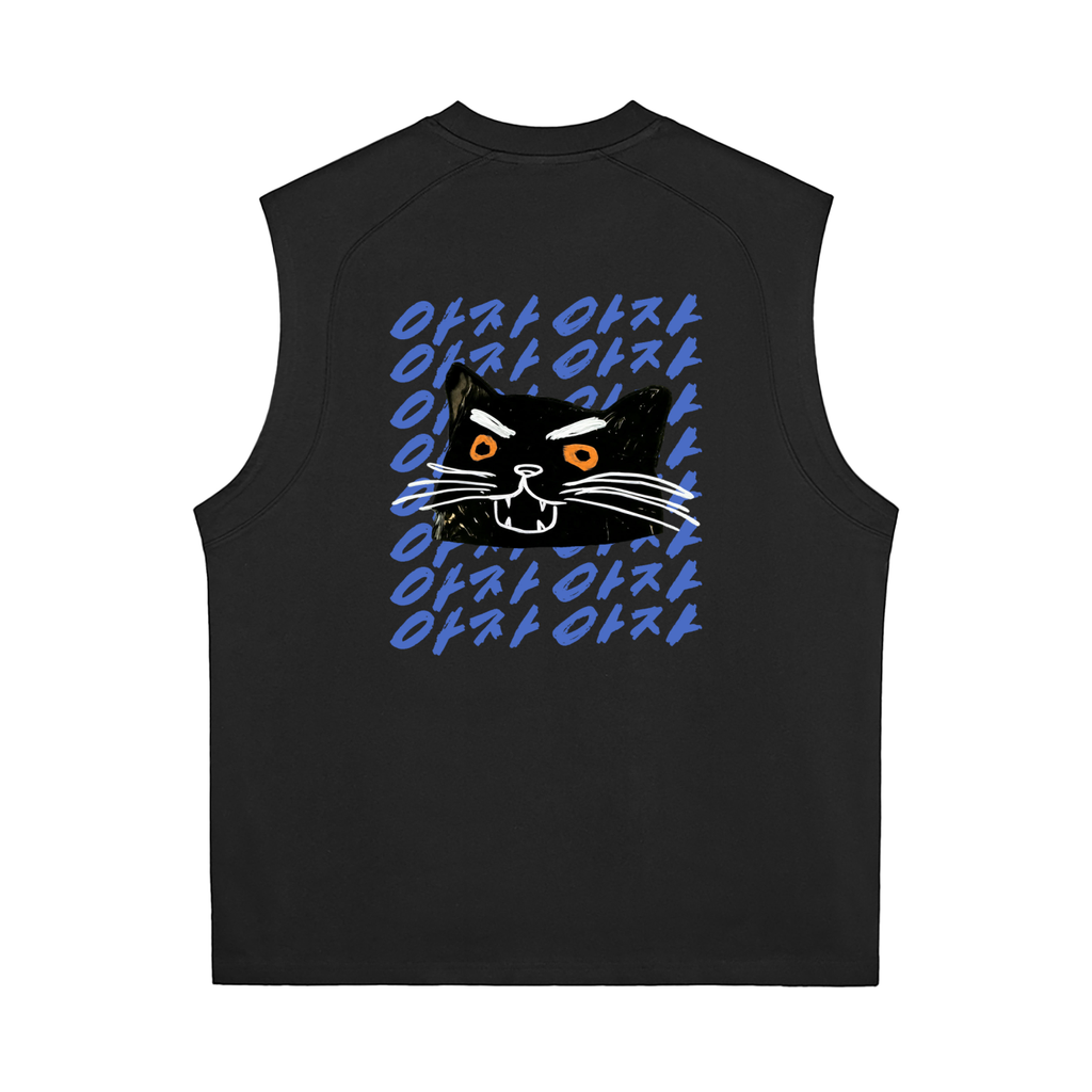 Aja Aja Send Tank — Black / Blue Text