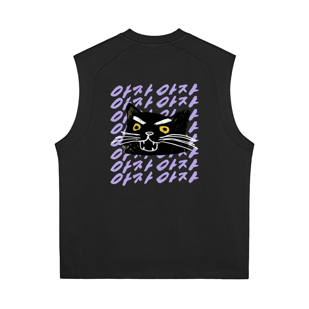 Aja Aja Send Tank — Black / Purple Text