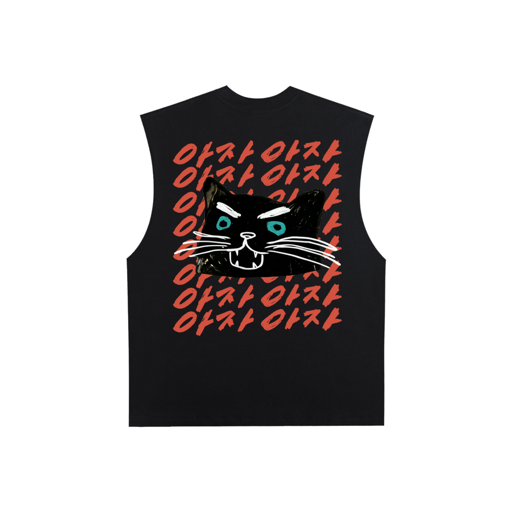 Aja Aja Crux Tank — Black / Red Text