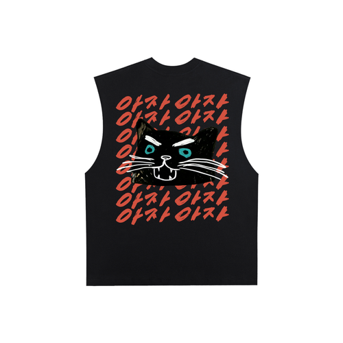 Aja Aja Crux Tank — Black / Red Text