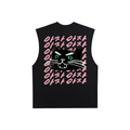 Aja Aja Crux Tank — Black / Pink Text